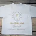 Sada na krst strieborná zlatá so zlatým krížikom