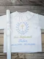 Sada na krst svetlomodrá so zlatou s krížikom