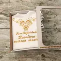 Košieľka na krst k07 zlatá