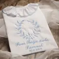 K10 - košieľka na krst modrá