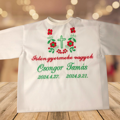 K14 - krstová košieľka zelená červená