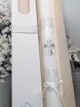 Sviečka strieborný krížik s chránitkom