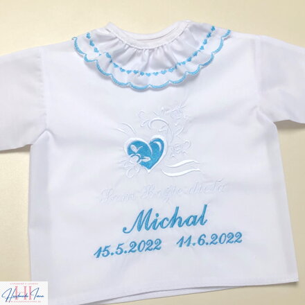 K12 - košieľka na krst iná modrá
