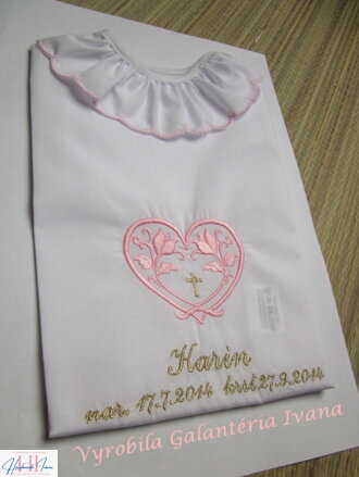 K42 - krstová košieľka ružová