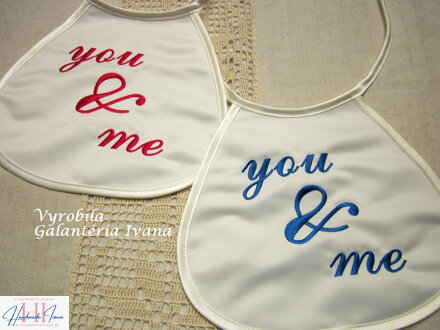 Svadobné podbradníky You & me