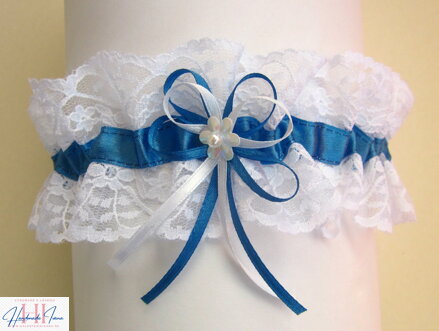 Podväzok pre nevestu Niečo tmavo modré