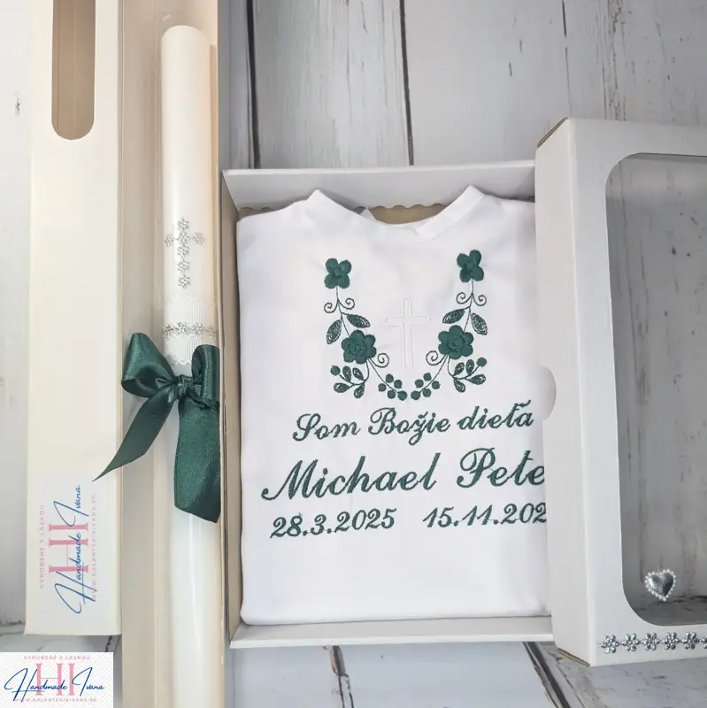 Sada na krst tmavozelená 