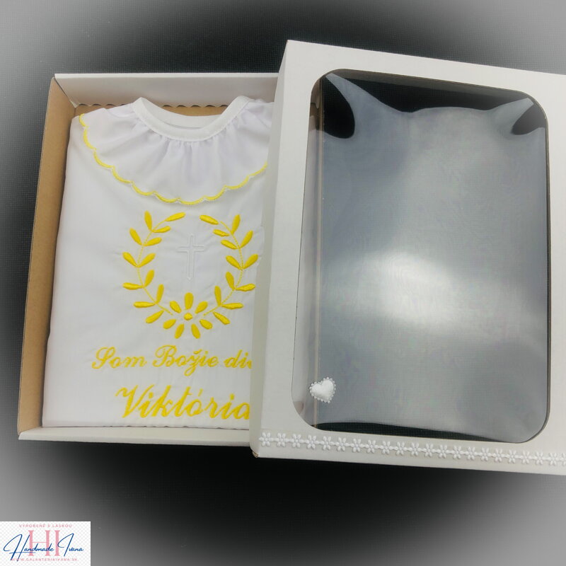 K10 - krstová košieľka žltá