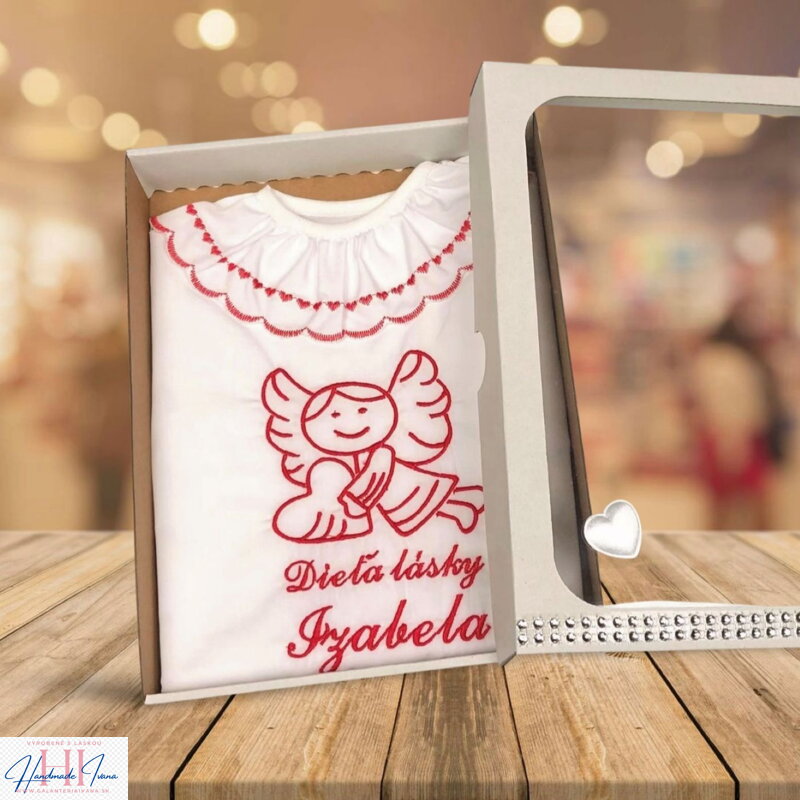 K11 - krstová košieľka červená výšivka