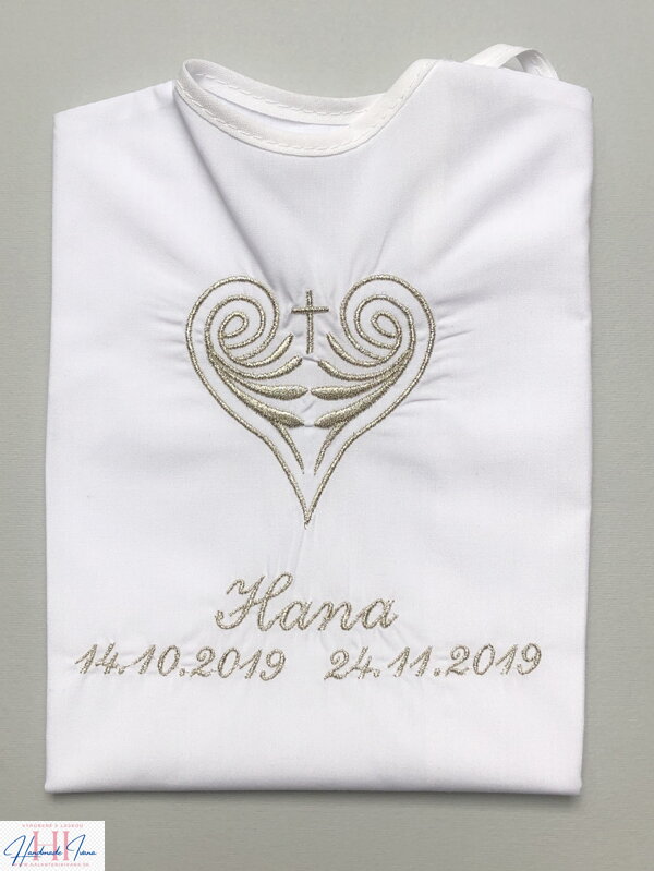 K19 - košieľka na krst strieborná