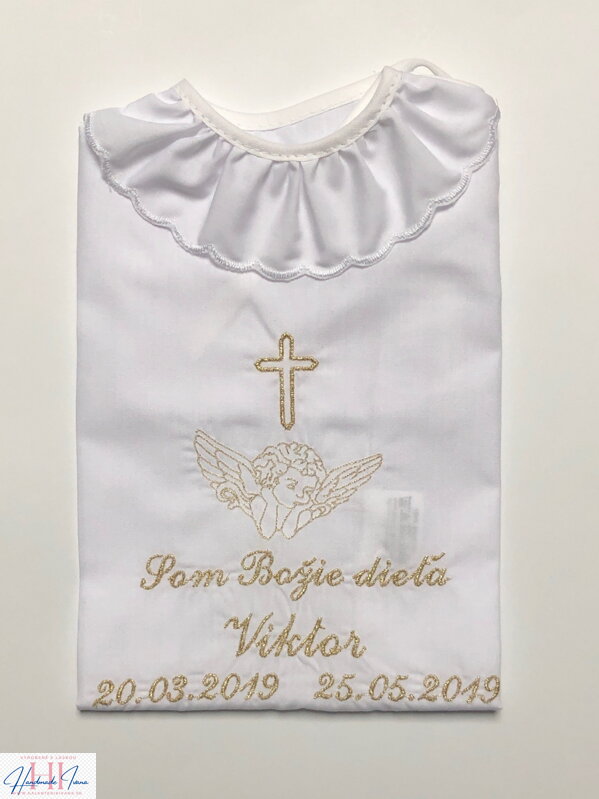 K30 - košieľka na krst - farba podľa želania