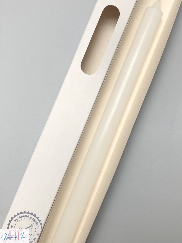 Krstová sviečka biela