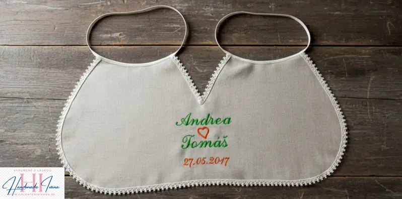 Dvojitý svadobný podbradník ražný