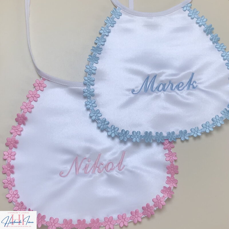 Svadobné podbradníky Kvietočky