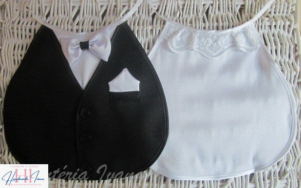 Svadobné podbradníky Sme svoji bez výšivky biele