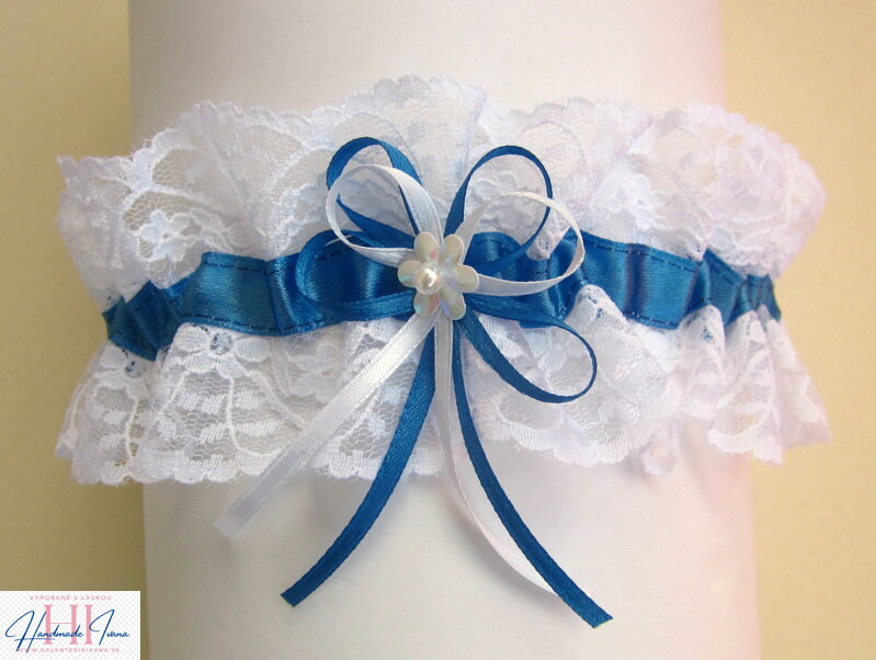 Podväzok pre nevestu Niečo tmavo modré